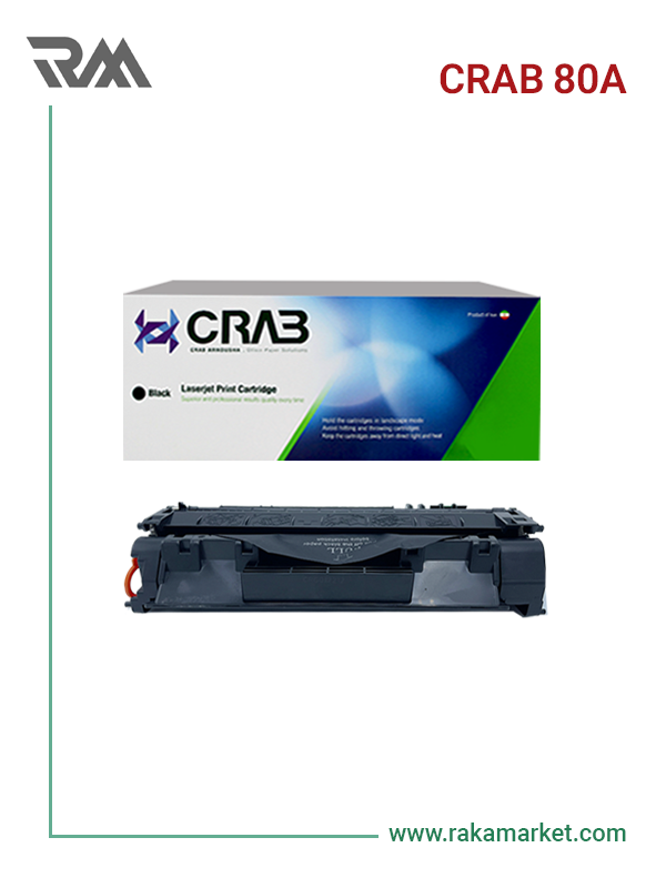 کارتریج تونر لیزری مشکی کرب مدل CRAB 80A