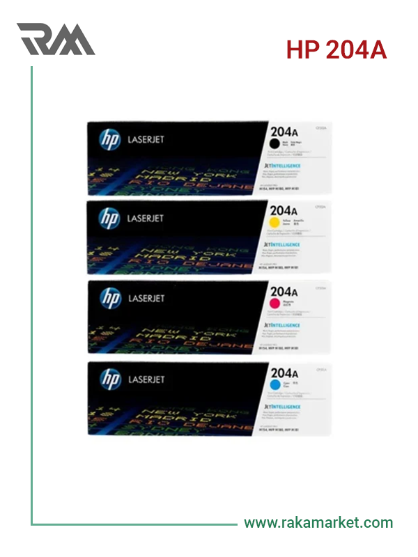 ست کارتریج تونر لیزری رنگی اچ‌پی مدل HP 204A