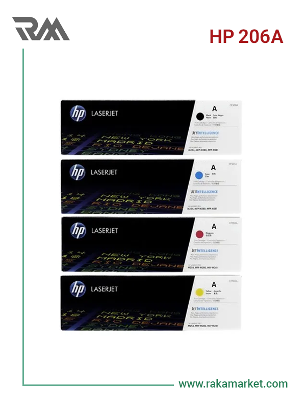 ست کارتریج تونر لیزری رنگی اچ‌پی مدل HP 206A