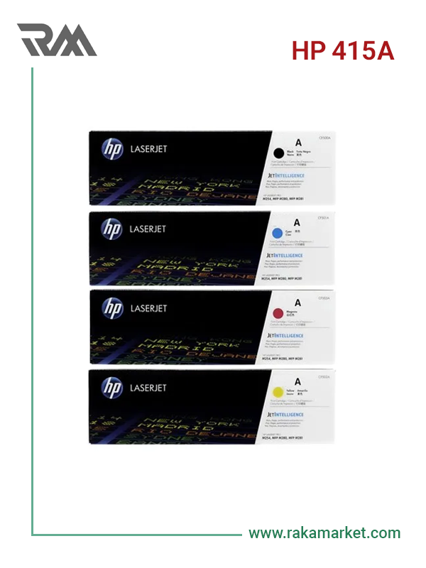 ست کارتریج تونر لیزری رنگی اچ‌پی مدل HP 415A
