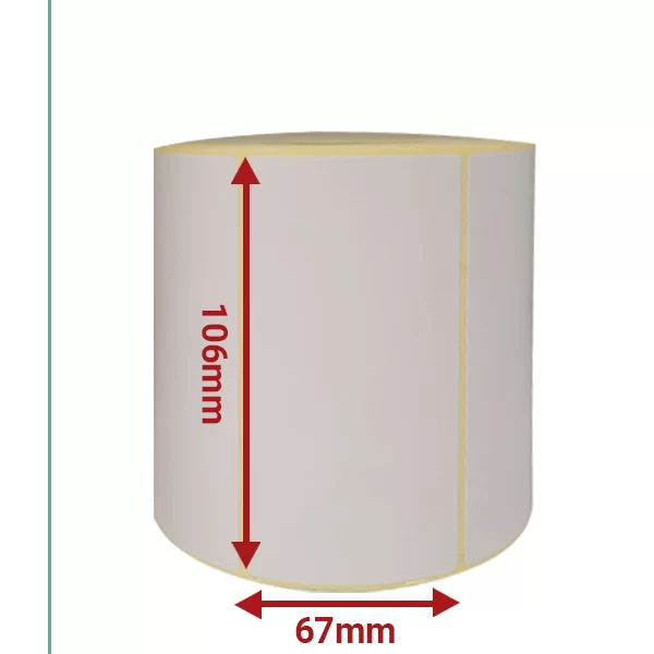 لیبل کاغذی تک ردیفه 106*67|500 تایی