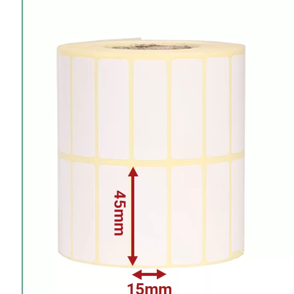 قیمت خرید لیبل کاغذی دو ردیفه 15 در 45